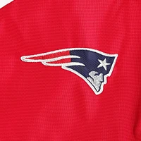 Women's Tommy Hilfiger White/Red New England Patriots Staci Half-Zip Hoodie Windbreaker Jacket
