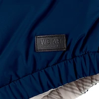 Women's WEAR by Erin Andrews  Navy/White New England Patriots Reversible Cropped Full-Zip Puffer Jacket