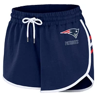Women's WEAR by Erin Andrews Navy New England Patriots Hem Shorts