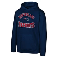 Sweat à capuche en polaire bleu marine pour jeunes New England Patriots Home Town