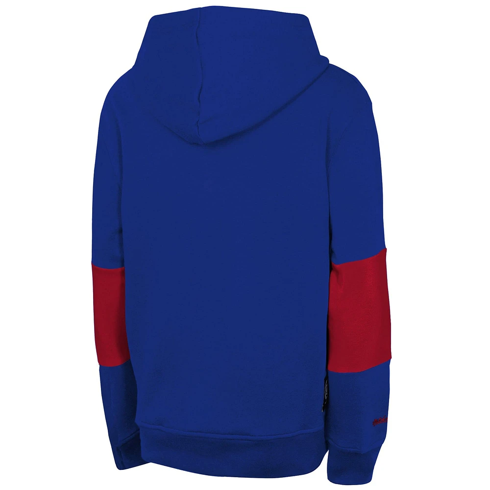 Youth Navy New England Patriots Retro Fleece Pullover Hoodie