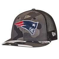 Youth New Era Camo/Black New England Patriots Trucker 9FIFTY Snapback Hat