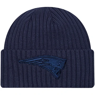Youth New Era  Navy New England Patriots Color Pack Cuffed Knit Hat