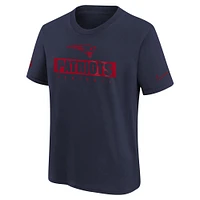 Youth Nike Navy New England Patriots 2024 Sideline Legend Performance T-Shirt