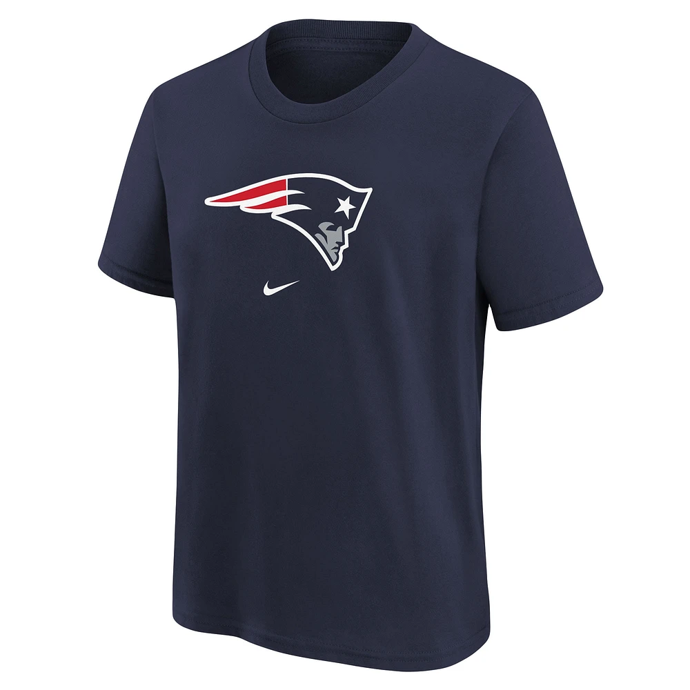 Youth Nike Navy New England Patriots Logo T-Shirt