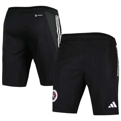 Short d'entraînement adidas New England Revolution 2023 On-Field AEROREADY noir pour homme