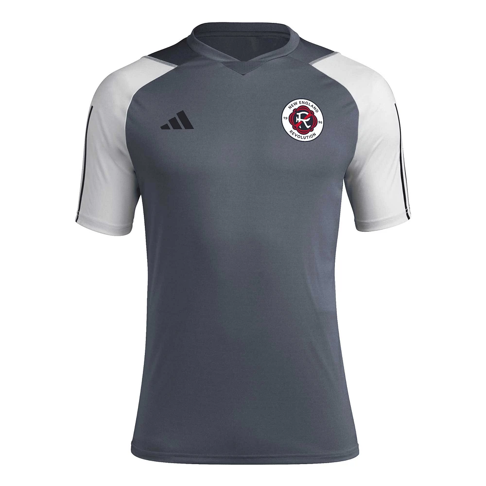 Men's adidas Gray New England Revolution 2024 AEROREADY Training Jersey