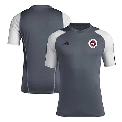 Maillot d'entraînement adidas New England Revolution 2024 AEROREADY pour homme, gris