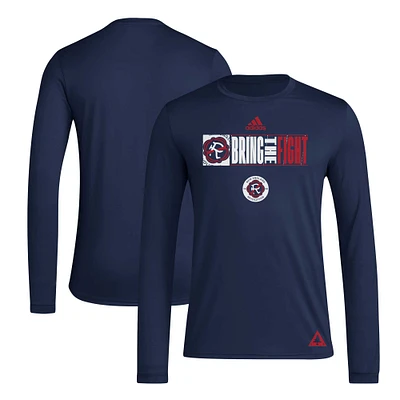 T-shirt à manches longues adidas New England Revolution 2024 Jersey Hook AEROREADY pour homme