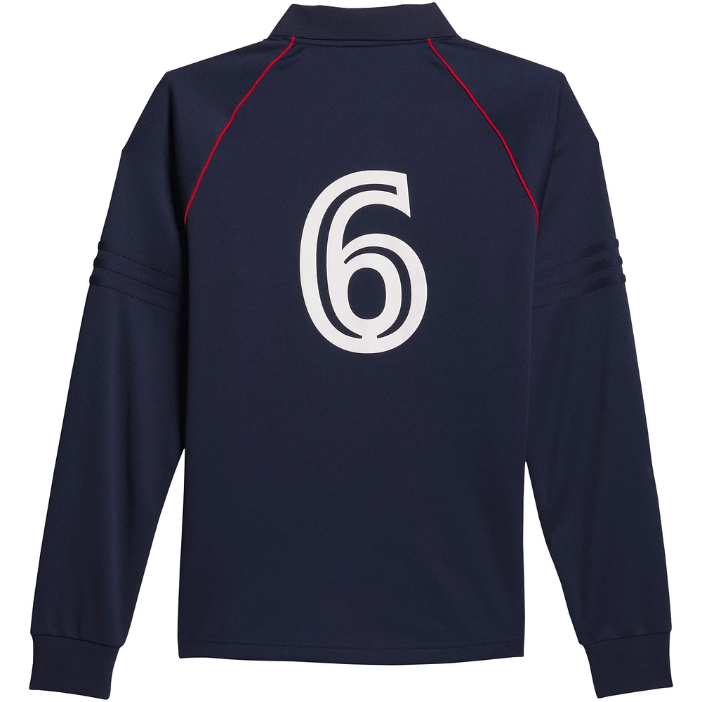 Men's adidas Navy Orchard x New England Revolution Skateboarding Long Sleeve Jersey
