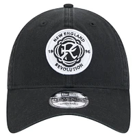 Men's New Era  Black New England Revolution 2025 Kickoff 9TWENTY Adjustable Hat