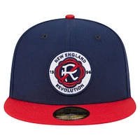Men's New Era  Navy England Revolution 2025 Kickoff 59FIFTY Fitted Hat