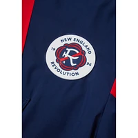 Unisex Live Breathe Futbol Navy New England Revolution Tekker Half-Zip Anorak Jacket