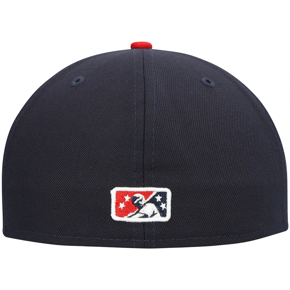 NWE NHCATS NAVY ROAD MIB AUTHENTIC COLLECTION 59FIFTY HATMENHIC