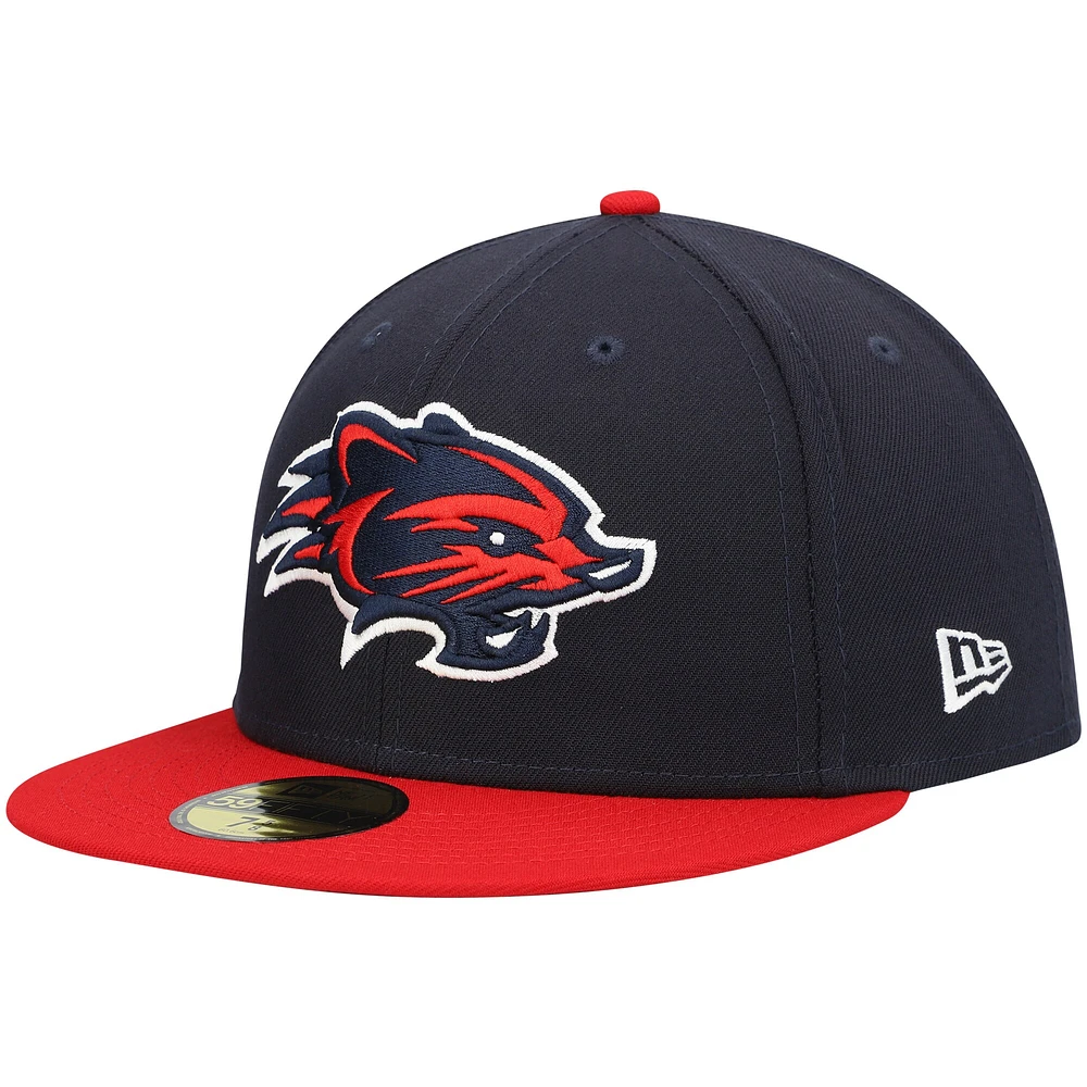 NWE NHCATS NAVY ROAD MIB AUTHENTIC COLLECTION 59FIFTY HATMENHIC