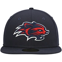 NWE NHCATS NAVY HOME MIB AUTHENTIC COLLECTION 59FIFTY HATMENHIC