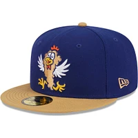 Men's New Era Navy Hampshire Fisher Cats Theme Nights Manchester Chicken Tenders 59FIFTY Fitted Hat