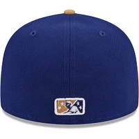 Men's New Era Navy Hampshire Fisher Cats Theme Nights Manchester Chicken Tenders 59FIFTY Fitted Hat