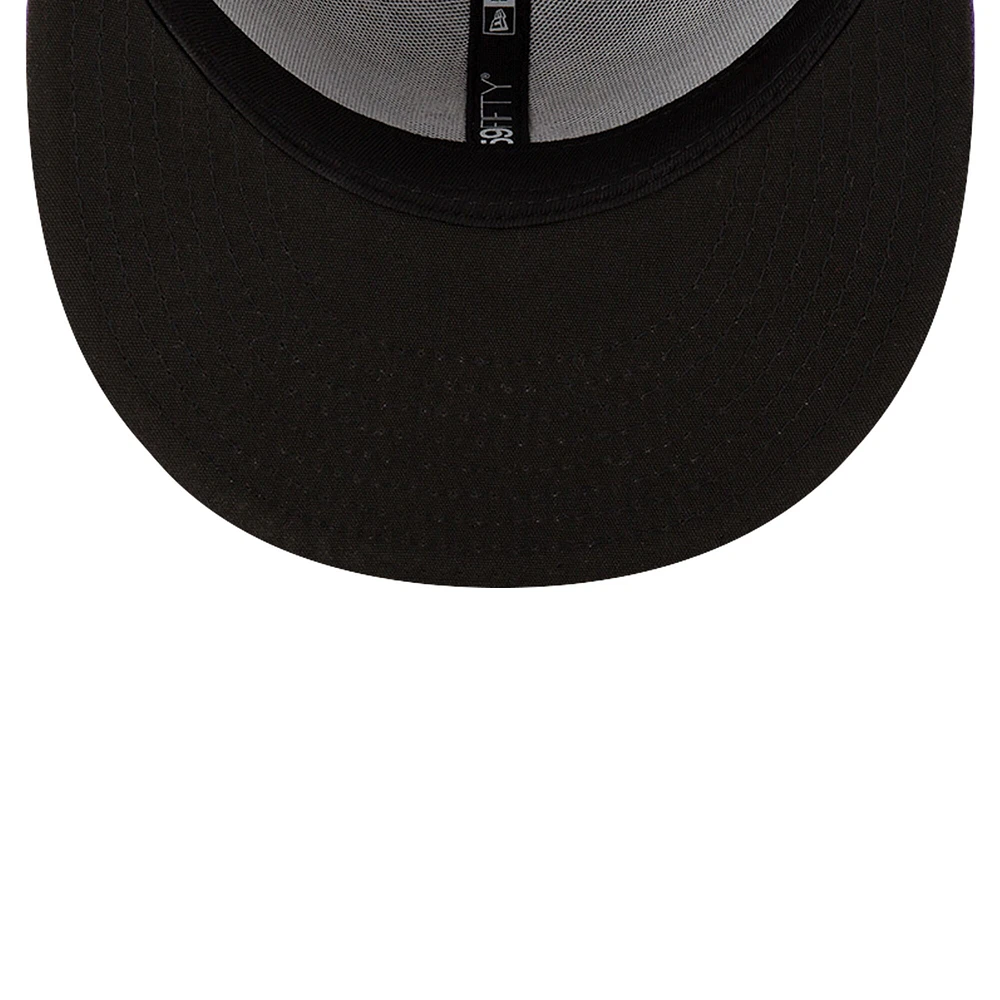 Men's New Era Purple Hampshire Fisher Cats Theme Night Hockey 59FIFTY Fitted Hat