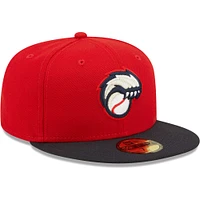Men's New Era Red Hampshire Fisher Cats Alternate 3 Authentic Collection 59FIFTY Fitted Hat