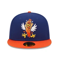 Men's New Era Royal/Orange Hampshire Fisher Cats Theme Night 59FIFTY Fitted Hat