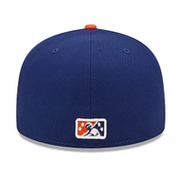 Men's New Era Royal/Orange Hampshire Fisher Cats Theme Night 59FIFTY Fitted Hat