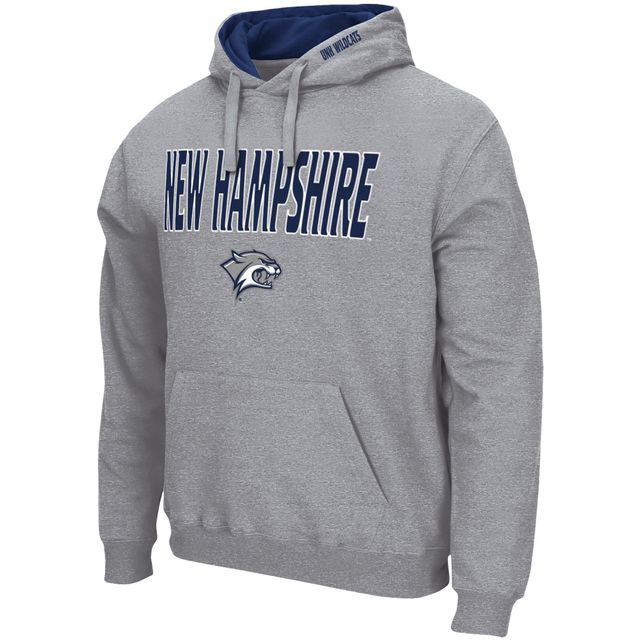 Chandail à capuchon Colosseum gris chiné pour homme New Hampshire Wildcats avec arc et logo