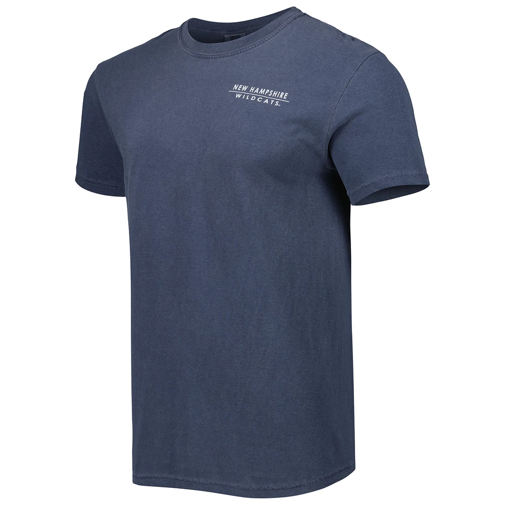 Men's Navy New Hampshire Wildcats Landscape Shield T-Shirt