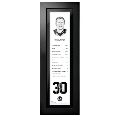Martin Brodeur New Jersey Devils - Legends Line 6'' x 22'' Framed Photo