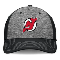 Men's Fanatics Gray/Black New Jersey Devils Fundamental Top Shelf 2-Tone Flex Hat