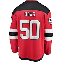 Men's Fanatics Nico Daws Red New Jersey Devils Home Breakaway Player
