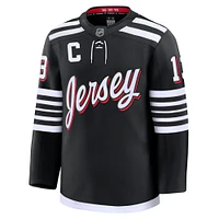 Men's Fanatics Nico Hischier Black New Jersey Devils Alternate Premium