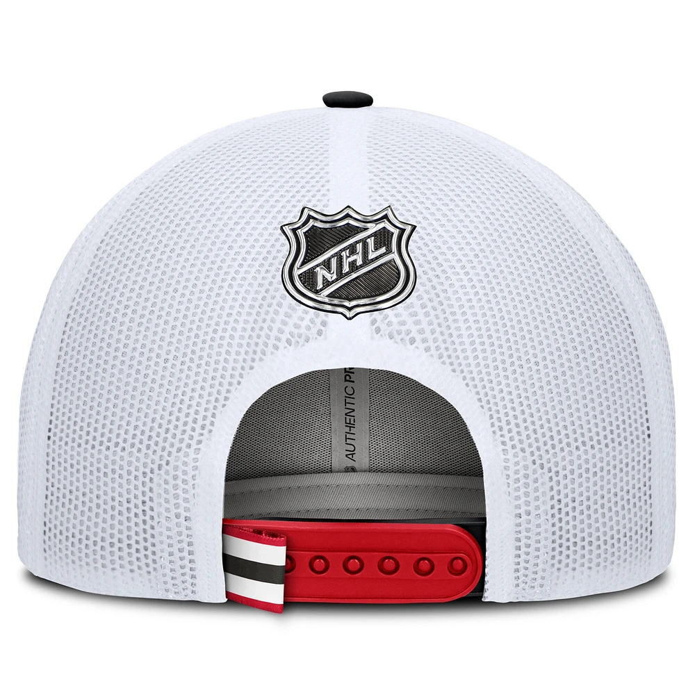 Casquette de camionneur authentique Pro Rink des New Jersey Devils rouge/blanc Fanatics pour hommes