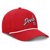 Men's Fanatics Red New Jersey Devils Decades Collection A-Frame Rope Adjustable Hat
