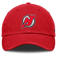 Men's Fanatics Red New Jersey Devils Decades Collection Adjustable Hat
