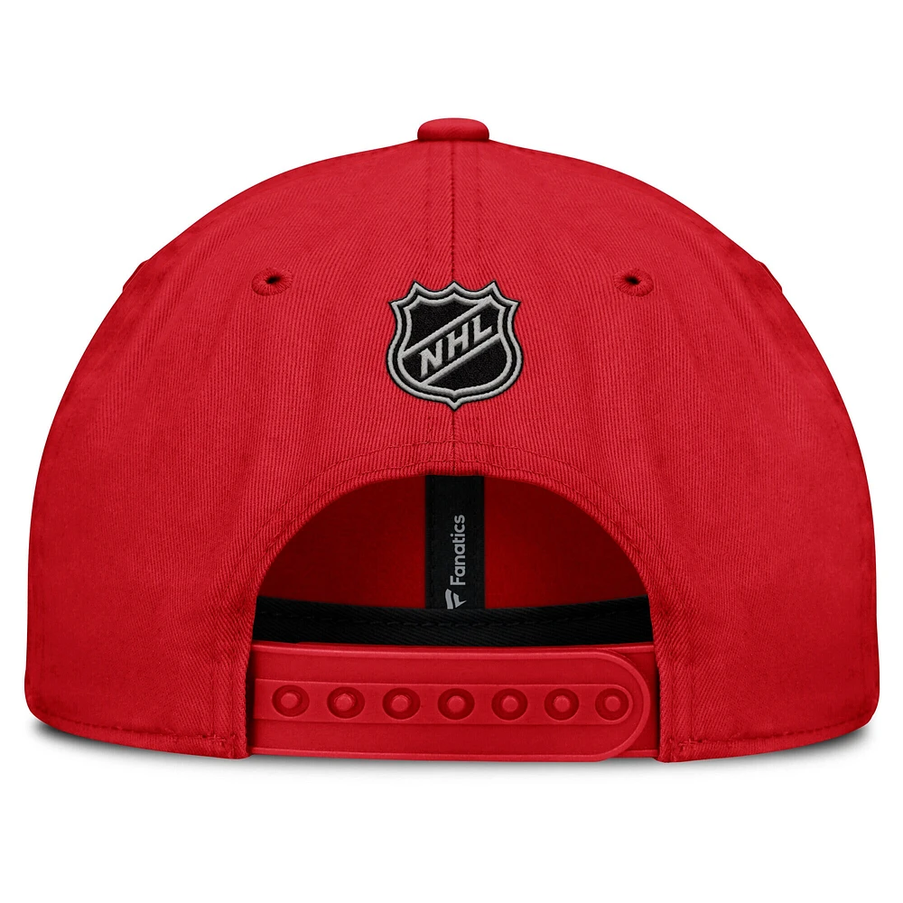 Men's Fanatics Red New Jersey Devils Decades Collection Adjustable Hat
