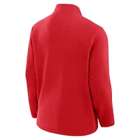 Veste polaire entièrement zippée Fanatics Red New Jersey Devils Home Ice pour homme