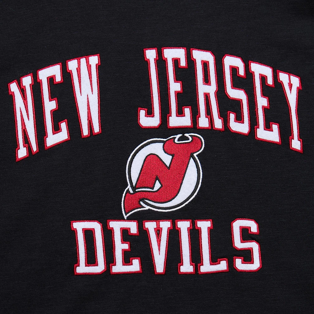 Men's Mitchell & Ness Black New Jersey Devils Legendary Slub T-Shirt