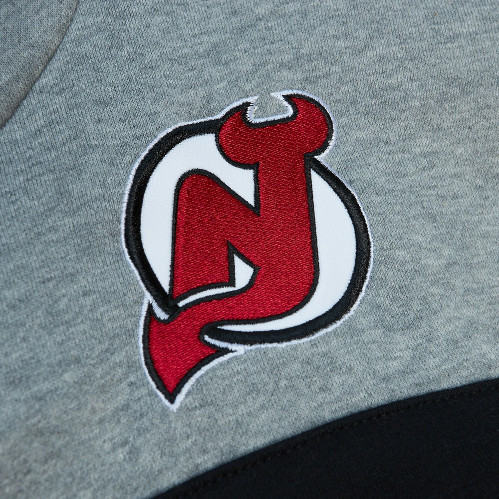 Sweat à capuche rouge/gris Mitchell & Ness pour hommes, entraîneur-chef des Devils du New Jersey
