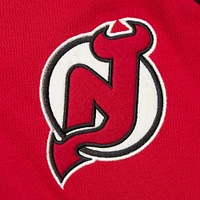 Men's Mitchell & Ness  Red New Jersey Devils Thermal Henley Long Sleeve T-Shirt