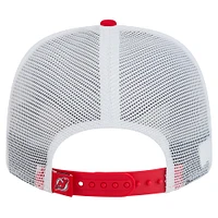 Men's New Era Red New Jersey Devils Core Trucker 9SEVENTY Stretch-Snap Hat