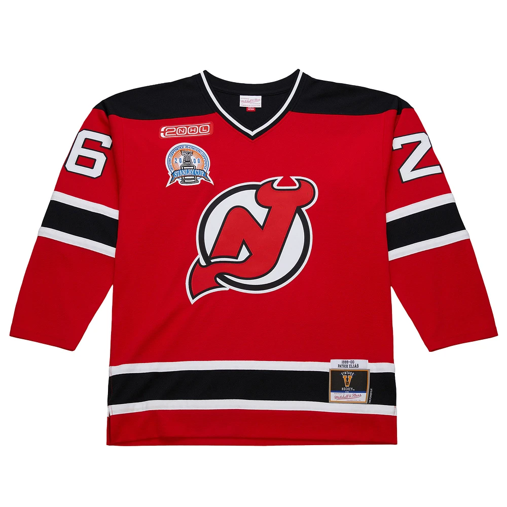 Men's Patrik Elias Red New Jersey Devils 1999-00 Power Play