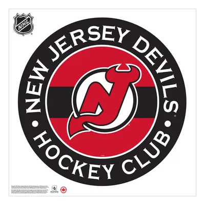 Devils du New Jersey - 36'' x 36'' Team Repositional Stripe Design Vinyl Sticker Mural
