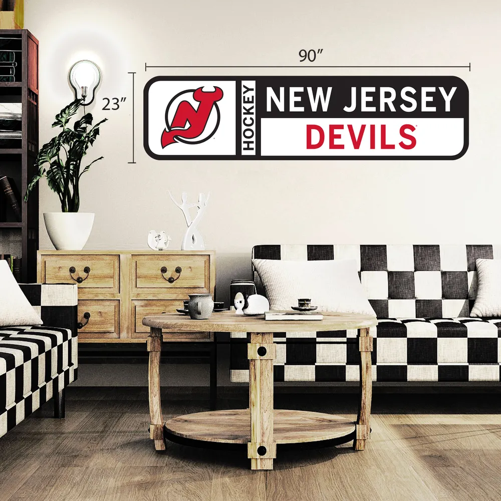 New Jersey Devils - 90'' x 23'' Team Logo Repositionable Wall Decal