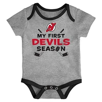 Newborn & Infant New Jersey Devils Legend Three-Piece Bodysuit Set