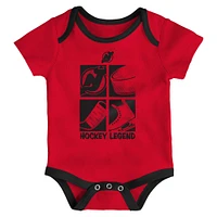 Newborn & Infant New Jersey Devils Legend Three-Piece Bodysuit Set
