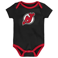 Newborn & Infant New Jersey Devils #1 Draft Pick 2 Pack Bodysuit Blanket Set