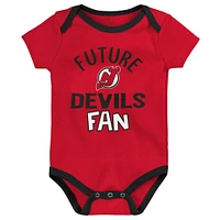 Newborn & Infant New Jersey Devils #1 Draft Pick 2 Pack Bodysuit Blanket Set