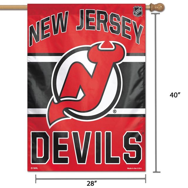 WinCraft New Jersey Devils 28" x 40" Bannière verticale simple face Wordmark