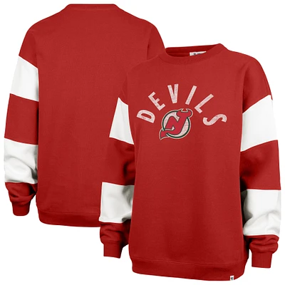 Sweat-shirt à capuche Eephus Barred '47 Red New Jersey Devils pour femme